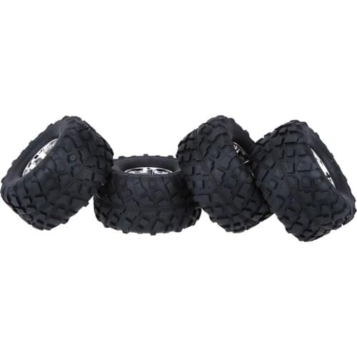 4Pcs/Set 1/10 Monster Truck Tire Tyres for Traxxas HSP Tamiya HPI Kyosho RC Off Road Model Car