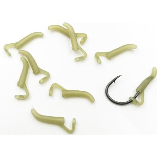Shared With Fish 50pcs\100pcs Carp Fishing Accessories Hook Sleeves Ready D-rig Aligner Hair Rigs Terminal Tackle