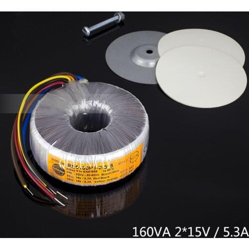 T-041 2*15V 160W 5.3A NEW Talema Toroidal Transformer Primary 230V AC/Secondary 2*15V AC Voltage Rating