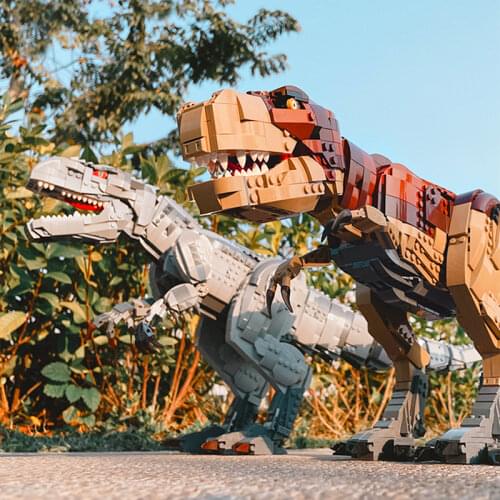 IN STOCK JurassicWorld Dinosaur series T. rex Rampag Comapatible With 75936 40000 Building lepinbloc Blocks Bricks Toy Gift