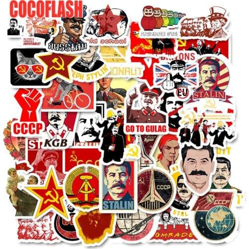 10/50pcs/Pack Soviet Union Stalin USSR CCCP HET Mixed Retro Stickers Waterproof Stickers For Luggage Laptop Skateboard DIY