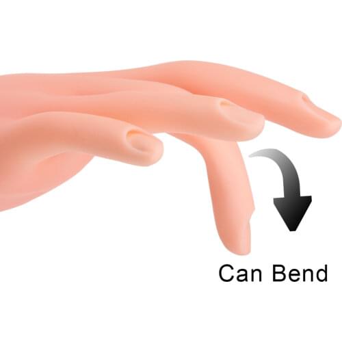 1/10Pc DIY Art Practice of Nail Manicure Finger Manicure Tool Hand Training Model Flexible Movable Prosthesis Soft Fake Finger
