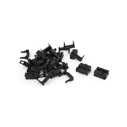 100pcs FC-10P 2 Row 10 Pin 2.54mm Spacing IDC Female Pin Header Connector