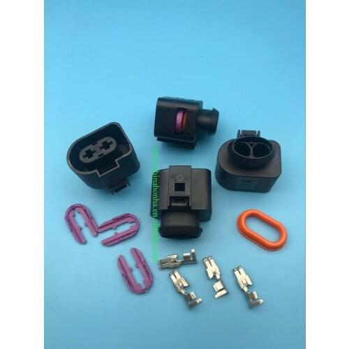 2 Way waterproof Power Steering Pump Plug Socket Housing Connector STECKER 1K0971955 1K0 971 95