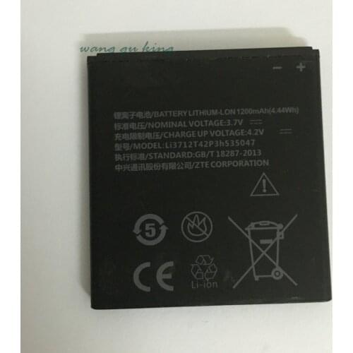 3.7V 1200mAh Li3712T42P3h535047 For ZTE Q101T Battery