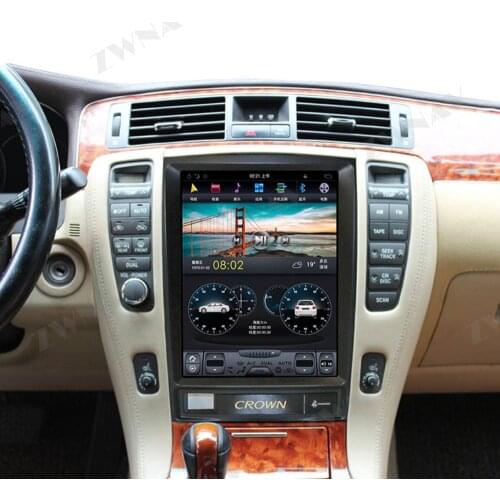 Tesla Style Android 9.0 PX6 Car GPS Navigation For TOYOTA CROWN 12th 2005-2008 Stereo Head unit Multimedia Player Auto Radio DSP