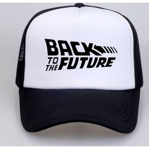 Back To The Future Baseball cap Fashion Brand Summer Mesh trucker cap back to future Dad hat adjustable Unisex snapback bone