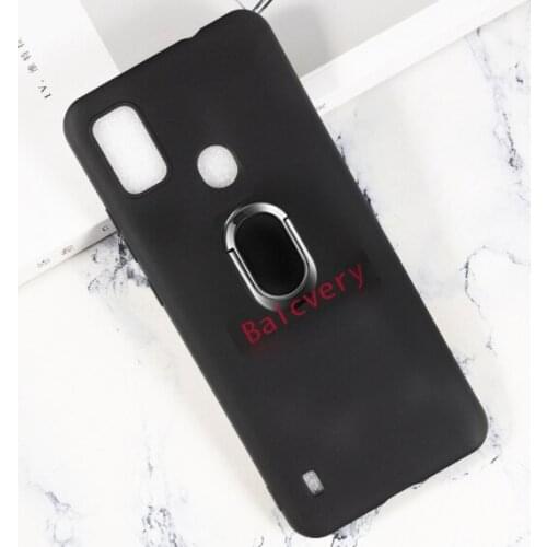 Cases for ZTE BLADE A51 Back Ring Holder Bracket Phone Case Cover for Zte Blade A51 Phone TPU Soft Silicone Bags