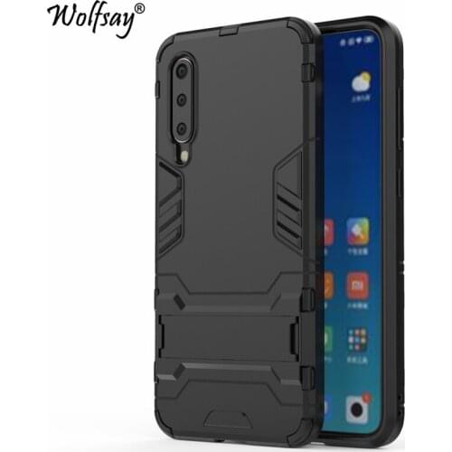 Wolfsay Cover For Xiaomi Mi 9 SE Case Slim PC + Soft Rubber Armor Phone Case For Xiaomi Mi 9 SE Cover Xiaomi Mi 9 SE fundas