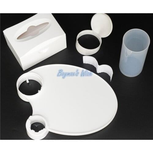 Dental Chair Cup Storage Holder & Dental Tray Disposable & Paper Tissue Box