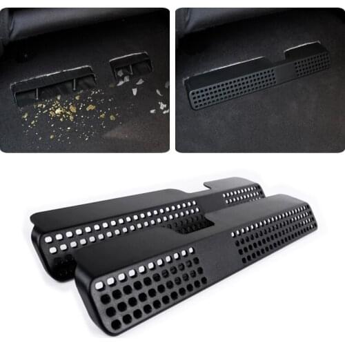 For Audi A4L 2017 LHD Under Seat Air Conditioning Outlet Air Vent Dust Protective Frame Cover