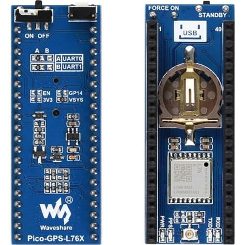 Waveshare L76B GNSS Module For Raspberry Pi Pico,GPS / BDS / QZSS Support,Onboard Female Pin Header For Direct Attaching To Pico