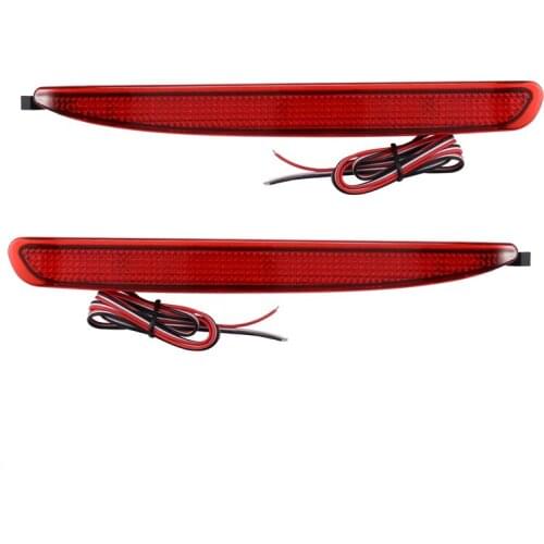 Red Lens Clear Lens LED Rear Bumper Reflector Brake Stop Light Running Lamp for Mazda 6 2003-2008