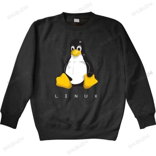 Men sweatshirt spring Linux hoodies Men Cartoon Print Oversized hoodies women unisex sweatshirt men top