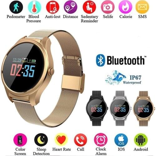 For Mens Watches Support Blood Pressure Heart Rate Monitoring Smart Bracelet Waterproof Mileage Pedometer For Sport Watch Women