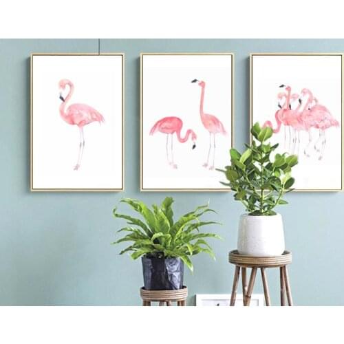 Love flamingo cross stitch kit Chinese style 11ct cotton silk thread canvas embroidery DIY handmade needlework my