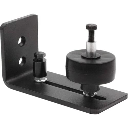 Black Floor Guide Sliding Barn Door Floor Guide Roller Bottom Lay-Flat