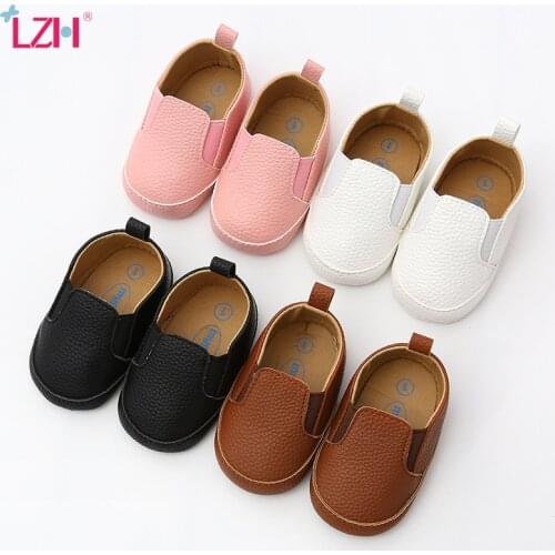LZH Autumn Baby Shoes 0 To 1 Year Old Soft-Soled Toddler Non-Slip Shoes 2021 Newborn Baby Boy Girls Accessories Casual Kid Shoes