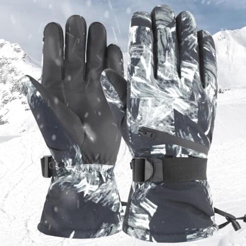 Excellent Ski Gloves Wear-resistant Breathable Snowboard Gloves Sensitive Windproof Thick Warm Touchscreen Gloves for Ourdoor