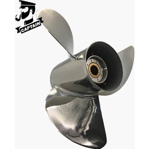 Captain Propeller 13x19 Fit Tohatsu Outboard Engines 60C 70C 70HP 90HP 140HP Stainless Steel 15 Tooth Spline RH HZW1-58130-V03