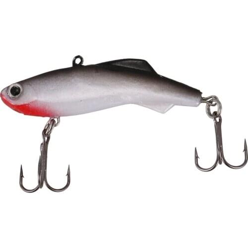 1Pc Winter Fishing Lure VIB Ice Fishing Lure Soft Bait 5cm 8.5g Isca Artificial Bait Wobber Sinking Fishing Lure Type D #8