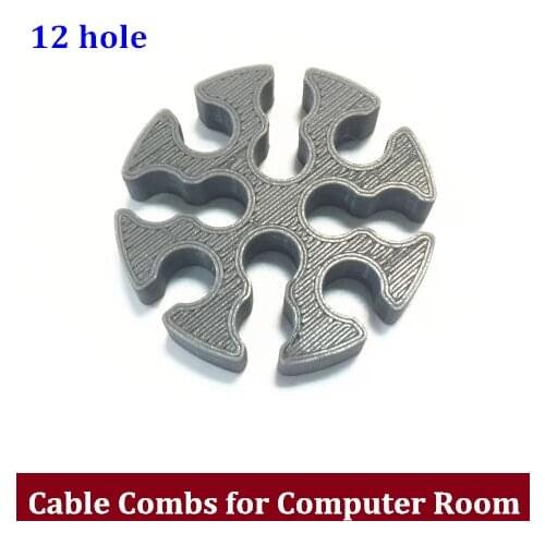 Network Cable Management Comb Tools 12 hole 12 Wire Network Module Arrangement Tidy Tools for Computer Room Manage Cat6 Cables
