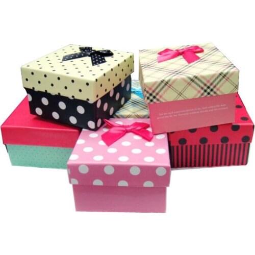 Christmas gifts fashion jewellery carrying cases/ gift boxes/jewelry Wholesale packing Square Gift Box