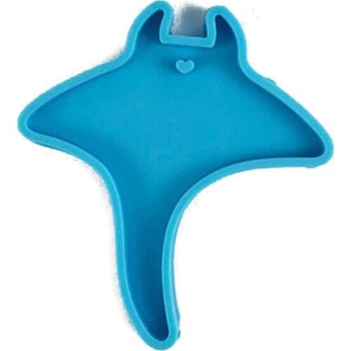 Blue DIY Keychain Pendant Jewelry Crafting Mould for Valentine Love Gift Craft A5KE