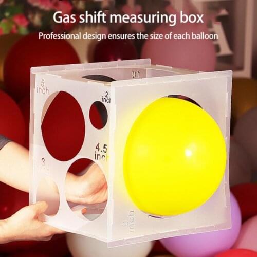 11Holes Balloon Sizer Box 2-10inch Balloons Measuring Box For Birthday Party Baloons Arch Garland Wedding Decoration Ballon Tool