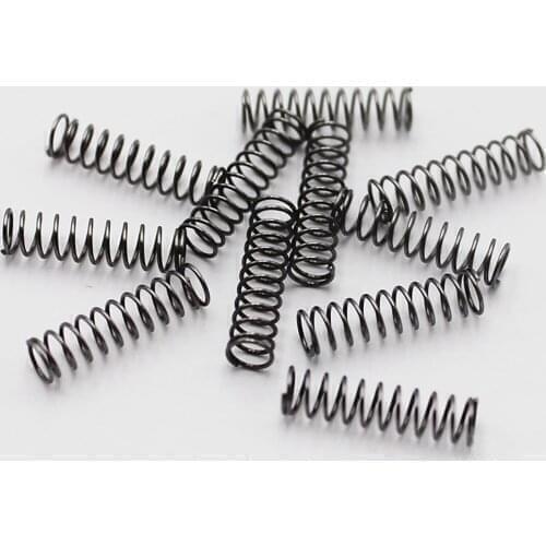 1.4x14mm Compressed Springs, 1.4mm Wire Diameter x 14mm Outer Diameter x (10-50)mm Free Length, Spring Steel Extension