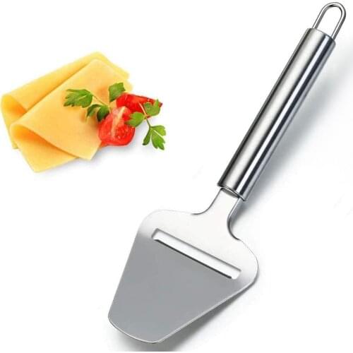 Silver Stainless Steel Cheese Peeler Cheese Slicer Cutter Butter Slice Cutting Knife Kitchen Cooking Cheese Tools Cheese Grater