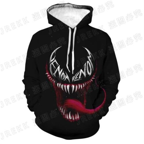 Venom Hoodies Men Women Children 3D Print Pullover Sweatshirts Boy Girl Kids Cool Streetwear Jacket Coat Unisex Clothes