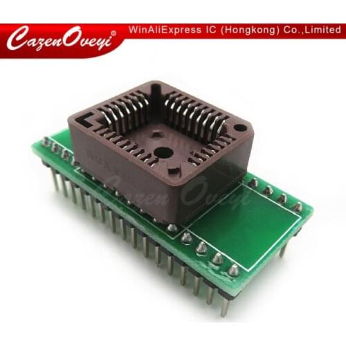 1pcs/lot IC Test Socket PLCC32 turn DIP32 adapter adapter blocks the conversion Block burning seat parts In Stock