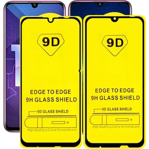 100pcs 9D Full Glue Tempered Glass For Huawei Y9 Prime 2019/Y5/Y6 2019/Y7 Prime 2019/Y7A/Y9S/Y8S/Y5 2019/Y9A Screen Protector
