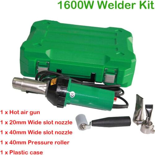 1600W Plastic Hot Air Welder Machine Hot Air Torch Flooring Easy Welder Kit