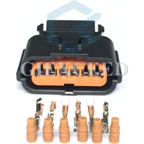 2 Sets 6 Pin HP286-06021 Female Automotive PDC Connector Reverse Sensor Reversing Radar Plug For HYUNDAI KIA