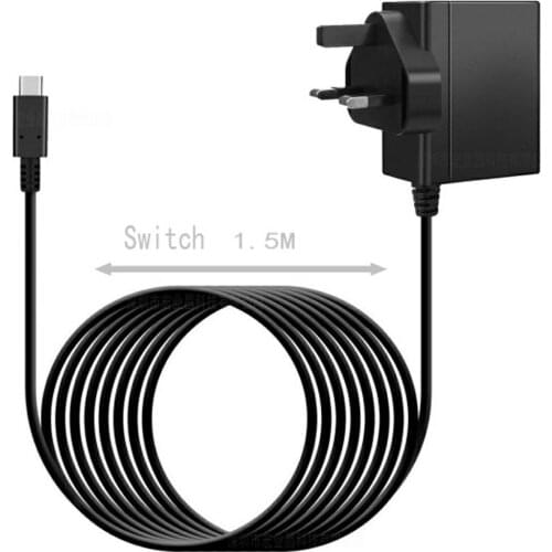 2PCS For Nintendo Switch for NS Game Console AC Adapter Power Supply Charger UK Plug