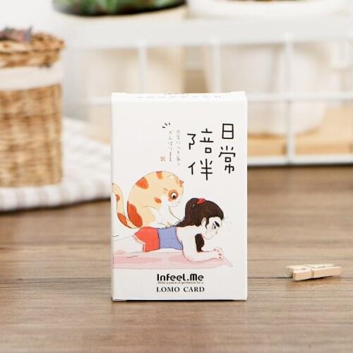 28 Sheets/Set Daily companionship Mini Lomo Postcard /Greeting Card/Birthday Letter Envelope Gift Card Message Card