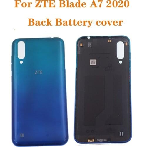 6.09" Original Rear Cover For ZTE Blade A7 2020 Back Battery Cover Case Housing Door