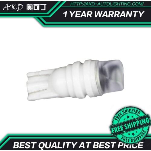 AKD Car Styling LED T10 bulbs DRL 192 168 194 W5W 2825 158 Xenon Car LED width light License Plate Light bulbs Trunk ceramics