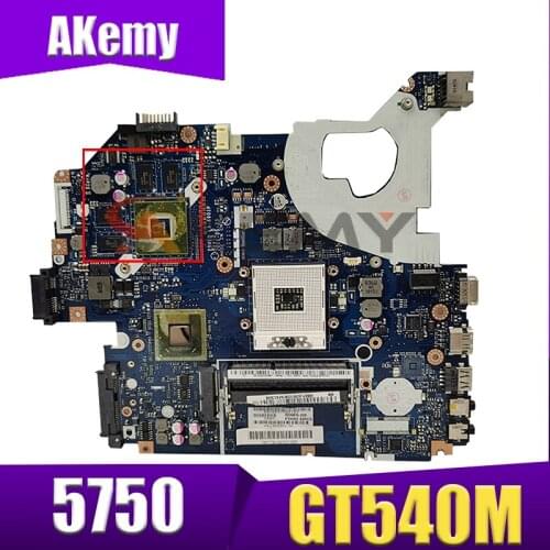 Akemy Laptop motherboard For ACER Aspire 5750 5750G GT540M Mainboard P5WE0 LA-6901P MBRAZ02004 HM65 N12P-G2-A1