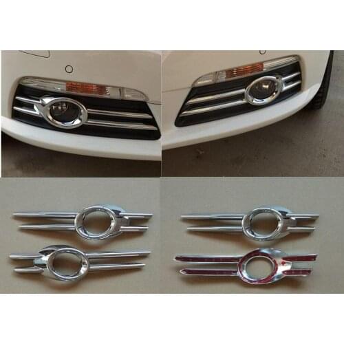 Bumper Fog Light Cover ABS Chrome Front Fog light Lamp Cover Trim 2009-2011 for Volkswagen PASSAT CC