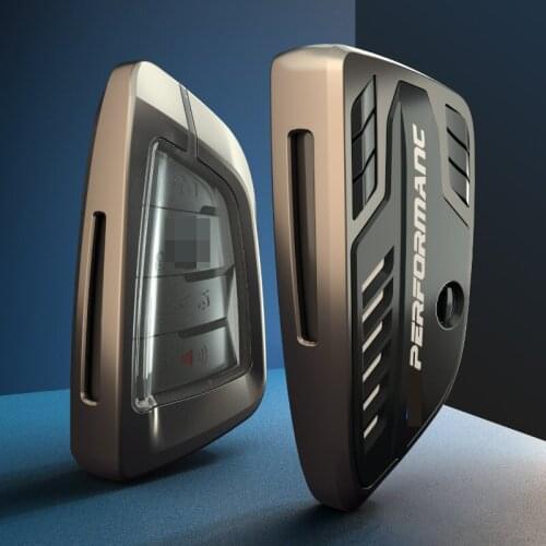 Zinc Alloy Engine Concept Key Case Cover For BMW 1 3 5 7 Series 525li 530 F48 X1 X2 X3 X4 X5 X6
