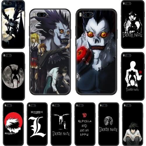 Anime Note Ryuk Phone case For Xiaomi Mi 6 8 9 A1 2 3 Max3 Mix2 Mix2S X T Lite Pro black tpu Etui silicone cell cover fashion