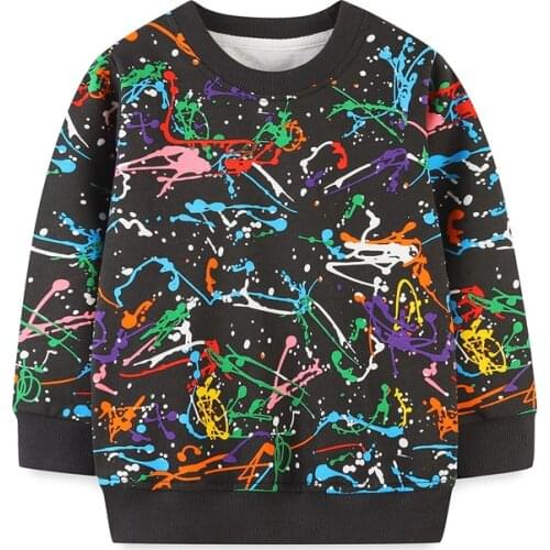 Jumping Meters New Arrival Colorful Kids Sweatshirts For Boys Girls Cotton Long Sleeve Fashion Childrens Clothes Baby Sweaters