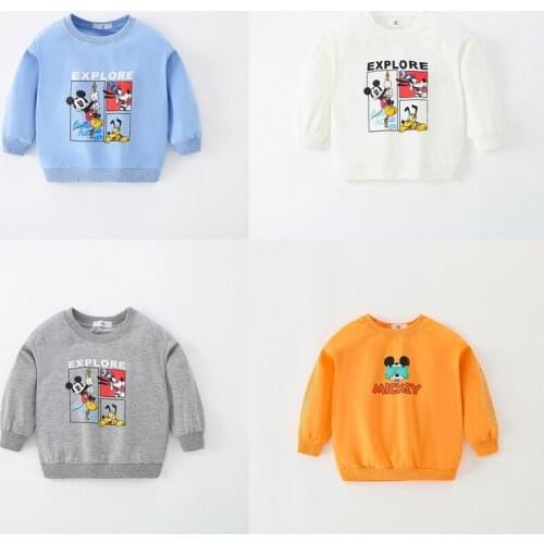 Childrens Clothing Boys Kids Clothes Long Sleeve Pullover Tops Cartoon Character Sports Costume Baby T-shirts Sweaters Shirts