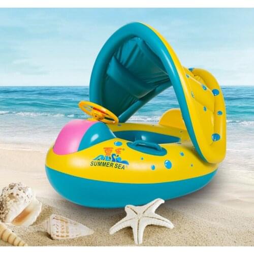 Baby Kids Summer Swimming Ring Swimming Pool Inflatable Swim Float Water Fun Pool Toys Swim Ring Seat Boat Water Sport