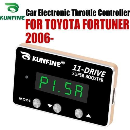 KUNFINE Car Electronic Throttle Controller Racing Accelerator Potent Booster For TOYOTA FORTUNER 2006-After Tuning Parts