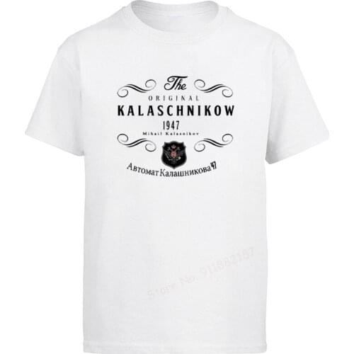 MenS T-Shirts Original T-Shirt Russia Kalashnikov CCCP Moscow Russia Tee shirt men clothing t shirt