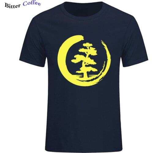 The Brand T-Shirts Summer Yoga T-shirt Men Short sleeve Tree Of Life Zen Circle T shirt Mens printing Buddhism Yoga T-shirt